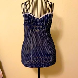 Sexy nightie in navy blue
